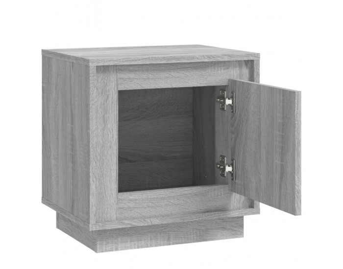 Sonata H Нощни шкафчета, 2 бр, 44x35x45 см, сив сонома, инженерно дърво