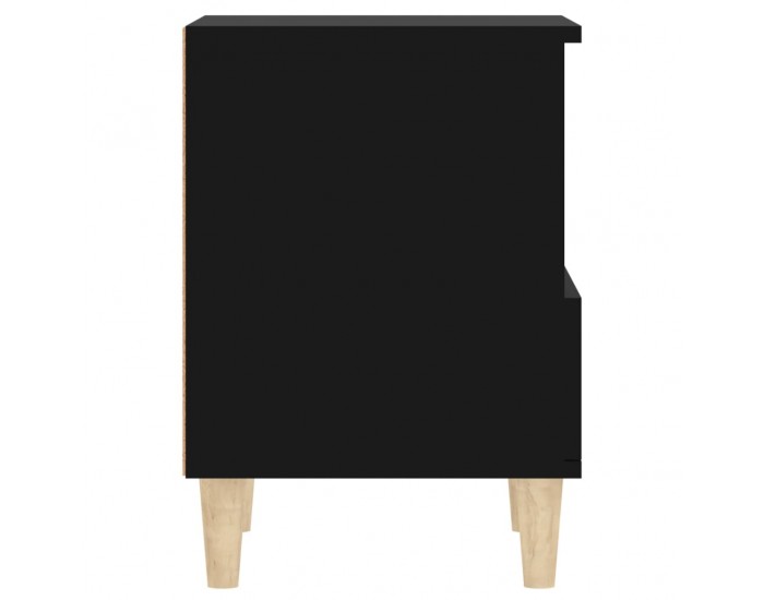 Sonata H Нощни шкафчета, 2 бр, черен, 40x35x50 см