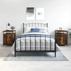 Sonata H Нощни шкафчета 2 бр опушен дъб 40x42x60 см инженерно дърво - Нощни шкафчета