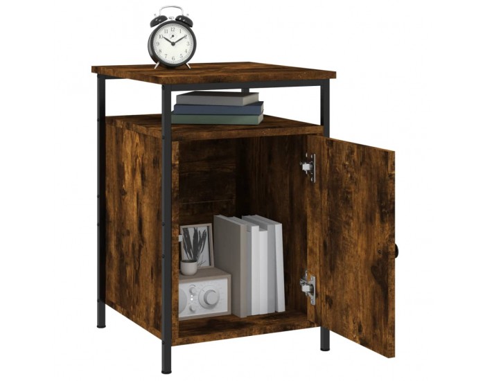 Sonata H Нощни шкафчета 2 бр опушен дъб 40x42x60 см инженерно дърво