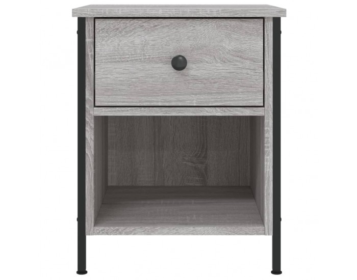 Sonata H Нощно шкафче, сив сонома, 40x42x50 см, инженерно дърво
