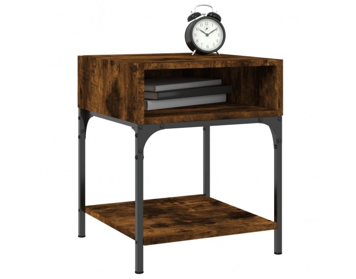 Sonata H Нощна масичка, опушен дъб, 40x41x50 см, инженерно дърво