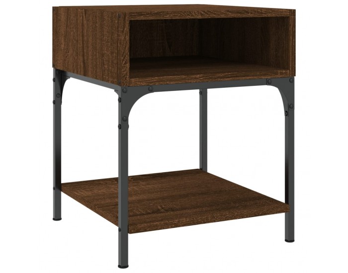 Sonata H Нощни масички, 2 бр, кафяв дъб, 40x41x50 см, инженерно дърво