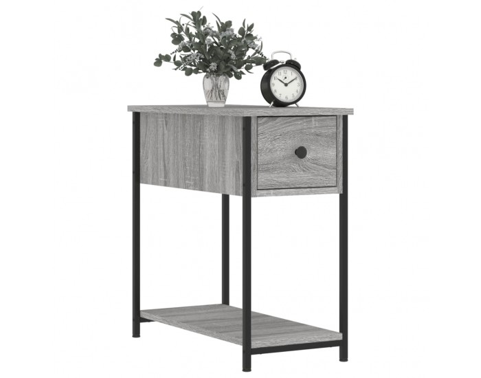 Sonata H Нощни шкафчета 2 бр сив сонома 30x60x60 см инженерно дърво
