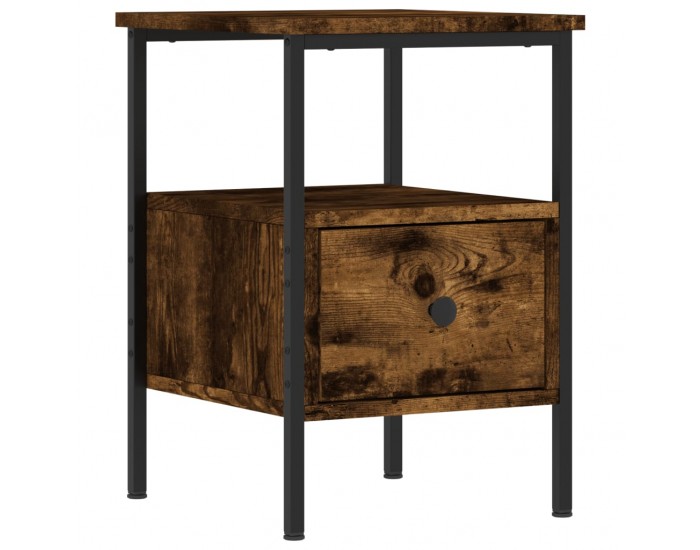 Sonata H Нощни шкафчета 2 бр опушен дъб 34x36x50 см инженерно дърво