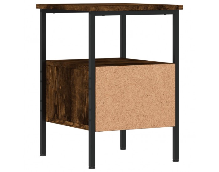 Sonata H Нощни шкафчета 2 бр опушен дъб 34x36x50 см инженерно дърво