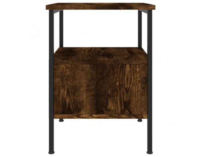 Sonata H Нощни шкафчета 2 бр опушен дъб 34x36x50 см инженерно дърво