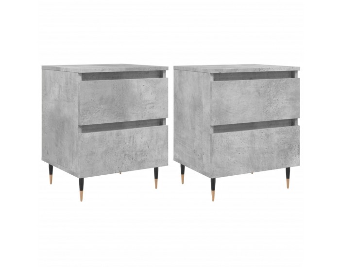 Sonata H Нощни шкафчета 2 бр бетонно сив 40x35x50 см инженерна дървесина