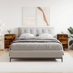 Sonata H Нощни шкафчета 2 бр опушен дъб 40x35x69 см инженерно дърво - Нощни шкафчета