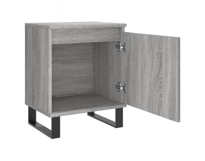 Sonata H Нощни шкафчета, 2 бр, сив сонома, 40x30x50 см, инженерно дърво