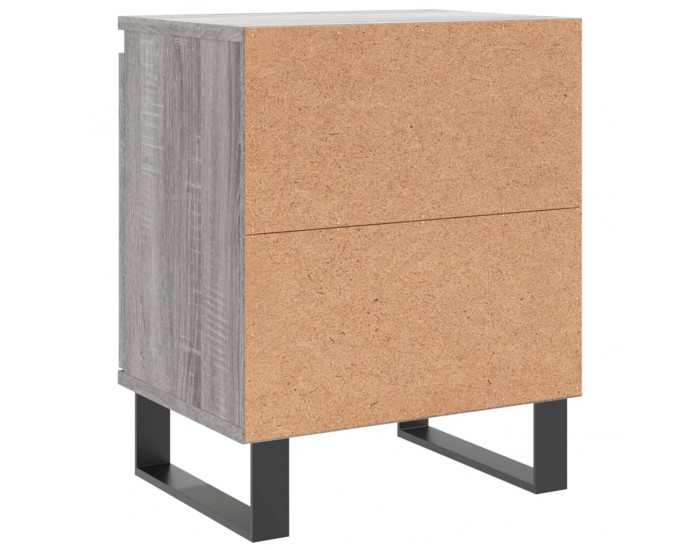 Sonata H Нощни шкафчета, 2 бр, сив сонома, 40x30x50 см, инженерно дърво