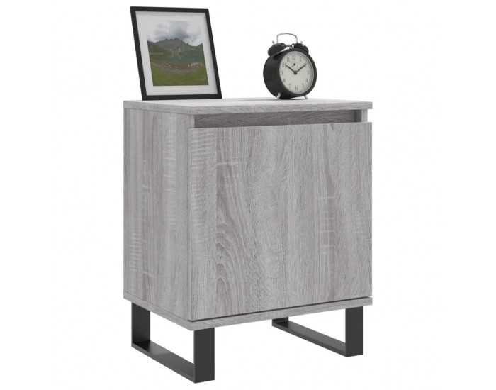 Sonata H Нощни шкафчета, 2 бр, сив сонома, 40x30x50 см, инженерно дърво