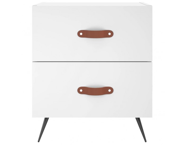 Sonata H Нощно шкафче, бяло, 40x35x47,5 см, инженерно дърво