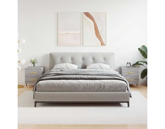 Sonata H Нощни шкафчета 2 бр сив сонома 40x35x47,5 см инженерно дърво