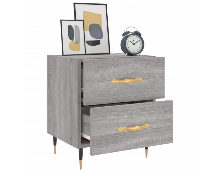 Sonata H Нощни шкафчета 2 бр сив сонома 40x35x47,5 см инженерно дърво