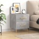 Sonata H Нощно шкафче, бетонно сиво, 40x35x47,5 см, инженерно дърво