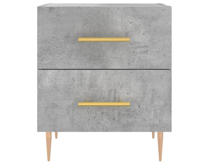 Sonata H Нощно шкафче, бетонно сиво, 40x35x47,5 см, инженерно дърво
