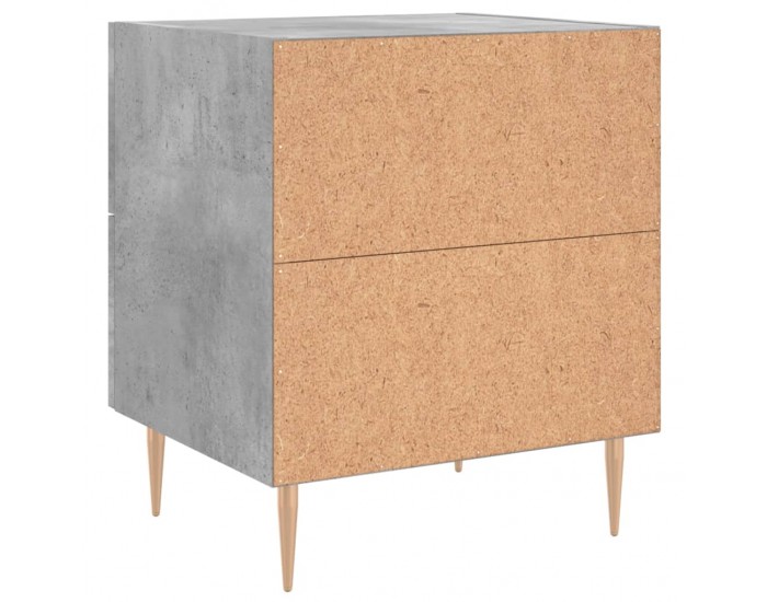 Sonata H Нощно шкафче, бетонно сиво, 40x35x47,5 см, инженерно дърво