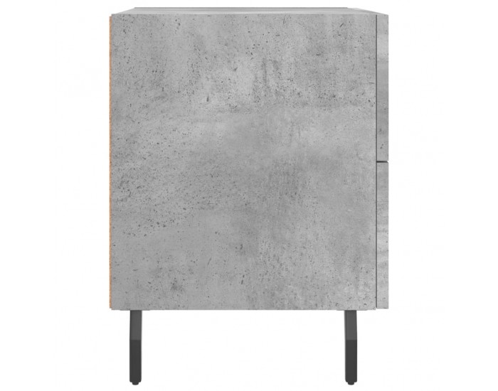 Sonata H Нощно шкафче, бетонно сиво, 40x35x47,5 см, инженерно дърво