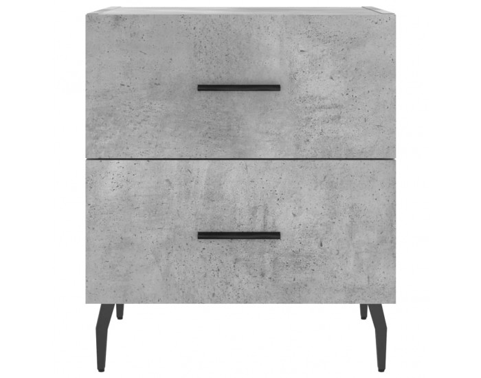Sonata H Нощно шкафче, бетонно сиво, 40x35x47,5 см, инженерно дърво