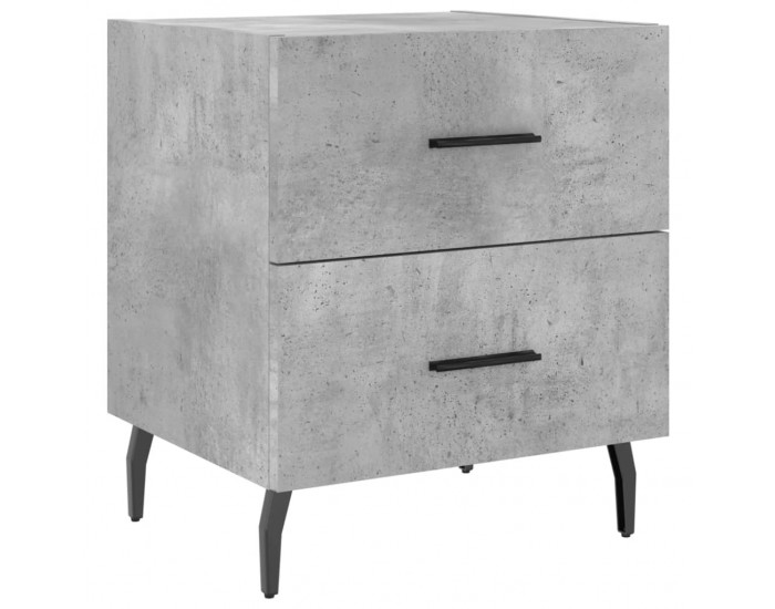Sonata H Нощно шкафче, бетонно сиво, 40x35x47,5 см, инженерно дърво
