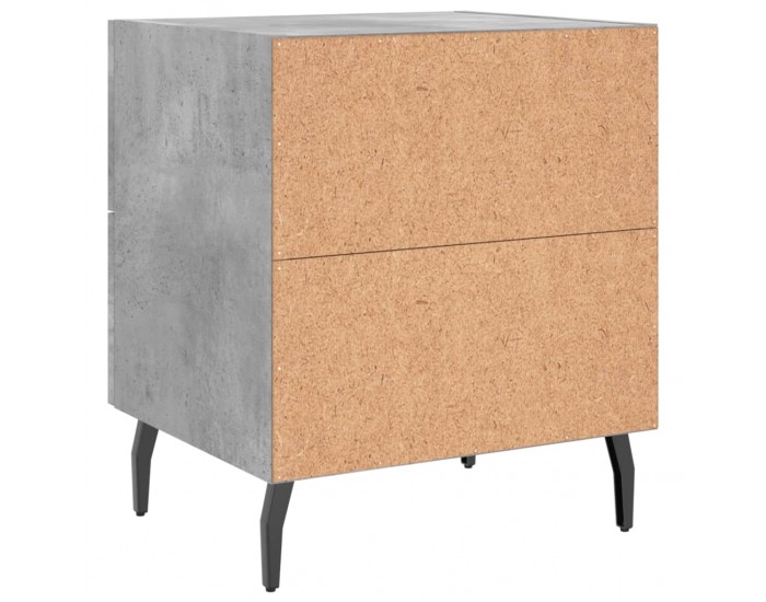 Sonata H Нощно шкафче, бетонно сиво, 40x35x47,5 см, инженерно дърво