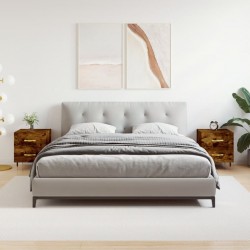 Sonata H Нощни шкафчета 2 бр опушен дъб 40x35x47,5 см инженерно дърво - Нощни шкафчета