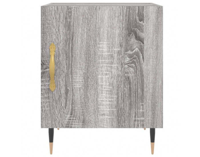 Sonata H Нощно шкафче, сив сонома, 40x40x50 см, инженерно дърво