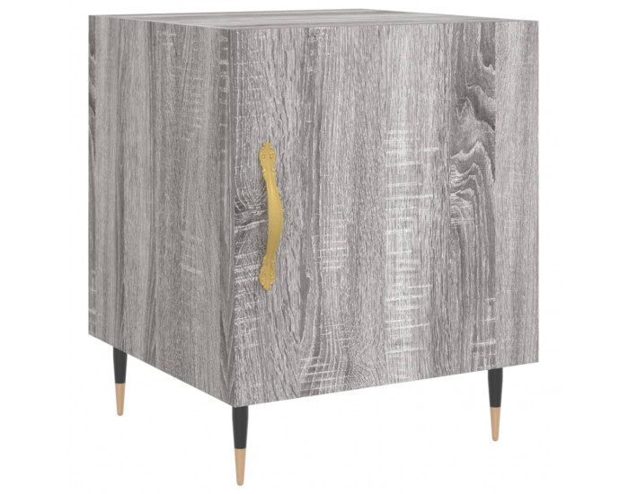 Sonata H Нощно шкафче, сив сонома, 40x40x50 см, инженерно дърво