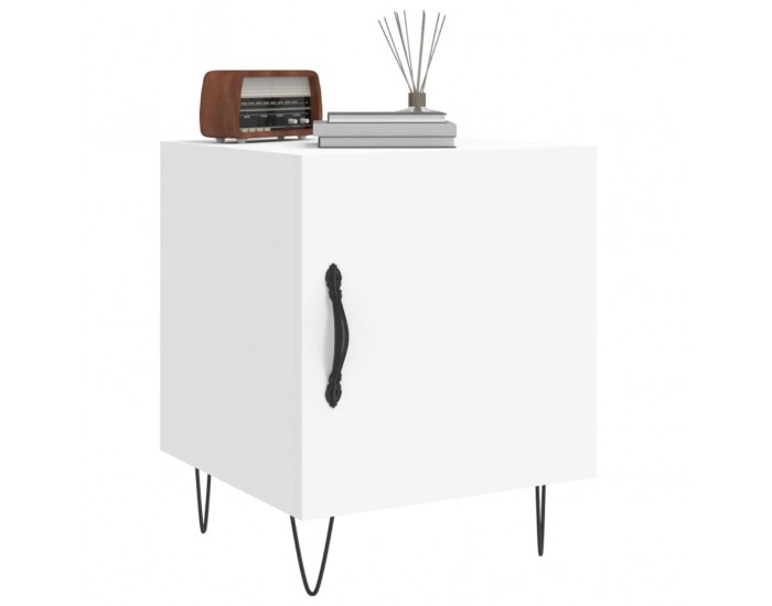 Sonata H Нощни шкафчета 2 бр бели 40x40x50 см инженерно дърво