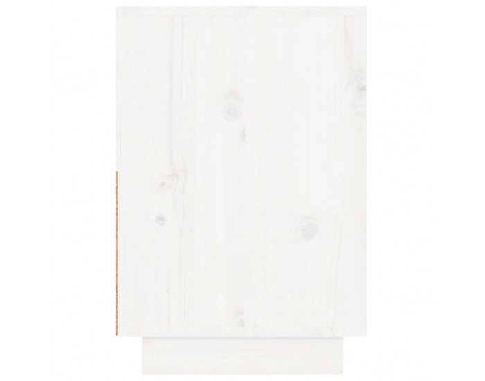 Sonata H Нощни шкафчета, 2 бр, бели, 60x34x51 см, борово дърво масив