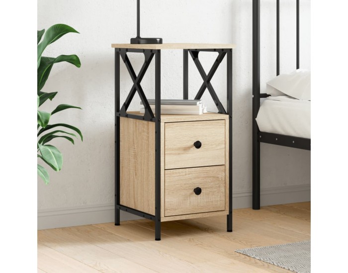 Sonata H Нощно шкафче, дъб сонома, 34x35,5x70 см, инженерно дърво