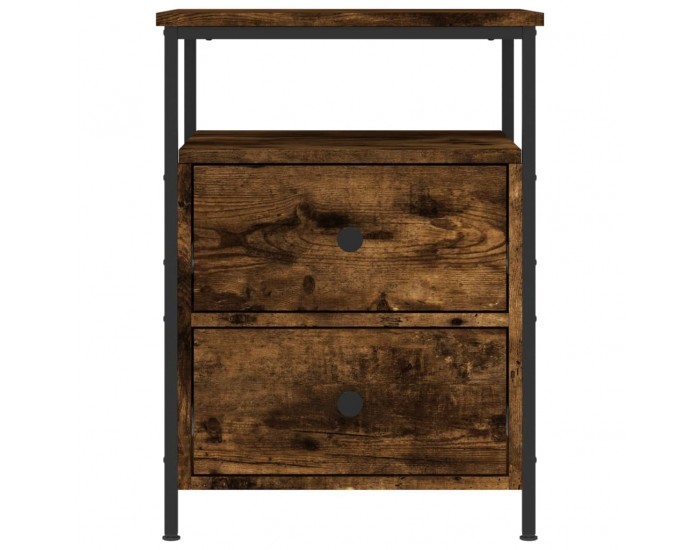 Sonata H Нощни шкафчета 2 бр опушен дъб 44x45x60 см инженерно дърво