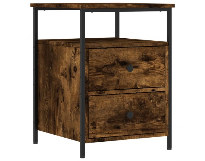 Sonata H Нощни шкафчета 2 бр опушен дъб 44x45x60 см инженерно дърво