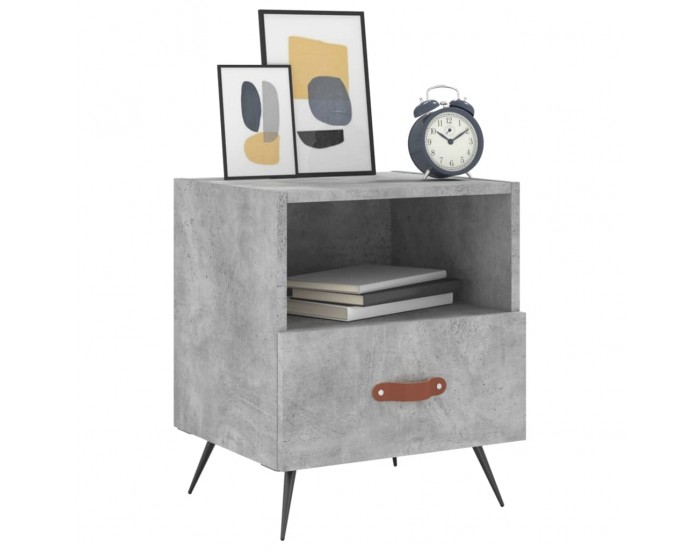 Sonata H Нощни шкафчета 2 бр бетонно сиво 40x35x47,5 см инженерно дърво