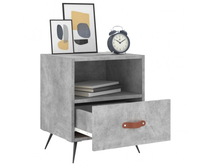 Sonata H Нощни шкафчета 2 бр бетонно сиво 40x35x47,5 см инженерно дърво