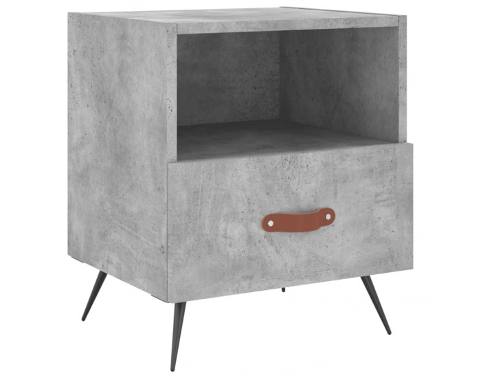 Sonata H Нощни шкафчета 2 бр бетонно сиво 40x35x47,5 см инженерно дърво