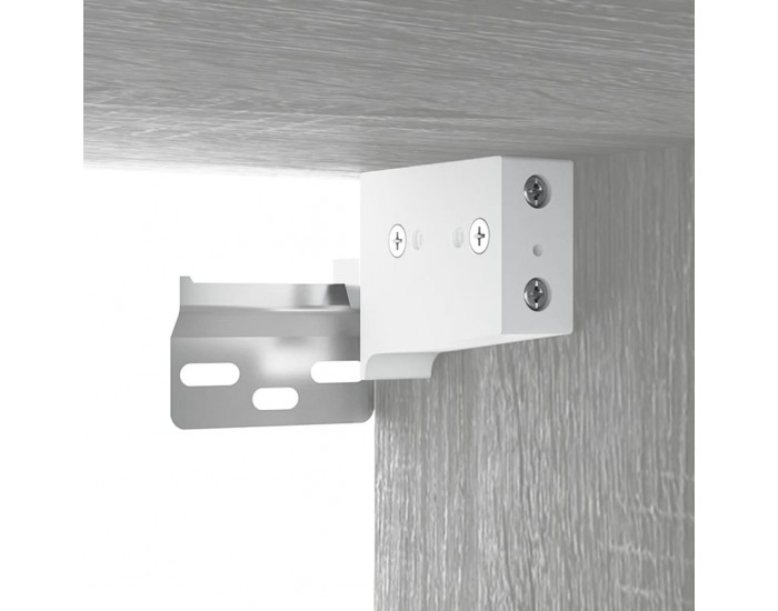 Sonata H Нощни шкафчета за стенен монтаж, 2 бр, сив сонома, 35x35x20 см