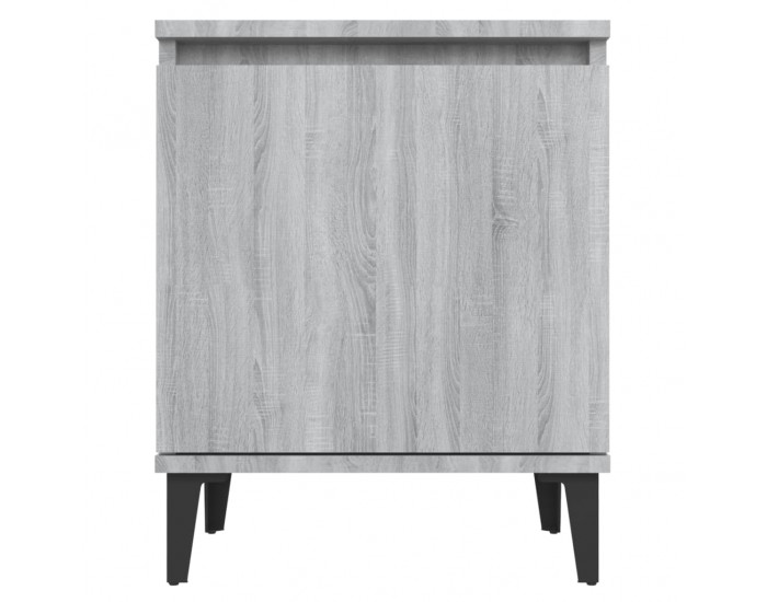Sonata H Нощно шкафче с метални крака, сив сонома, 40x30x50 см