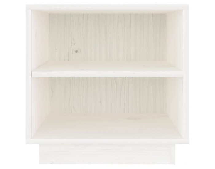 Sonata H Нощно шкафче, бяло, 40x34x40 см, борово дърво масив