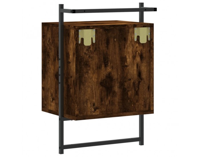 Sonata H Нощно шкафче стенно опушен дъб 40x30x61 см инженерно дърво