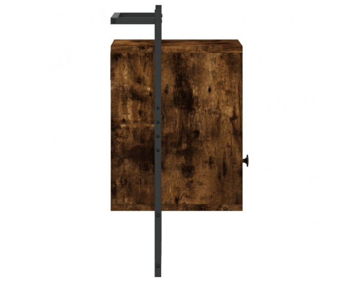 Sonata H Нощно шкафче стенно опушен дъб 40x30x61 см инженерно дърво