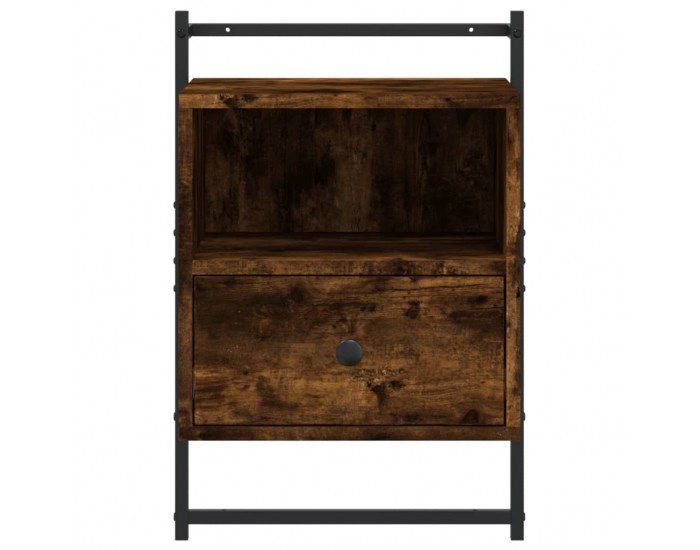 Sonata H Нощно шкафче стенно опушен дъб 40x30x61 см инженерно дърво