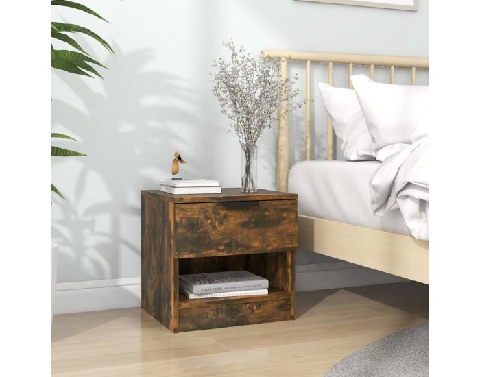 Sonata H Нощно шкафче, опушен дъб, инженерно дърво