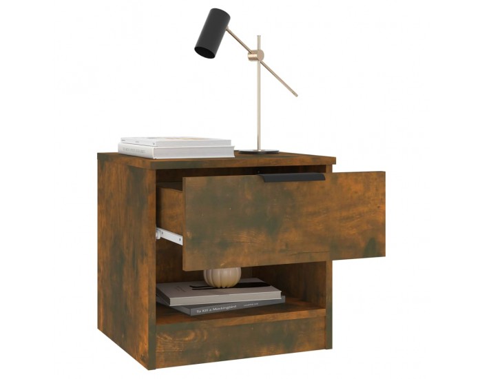 Sonata H Нощно шкафче, опушен дъб, инженерно дърво