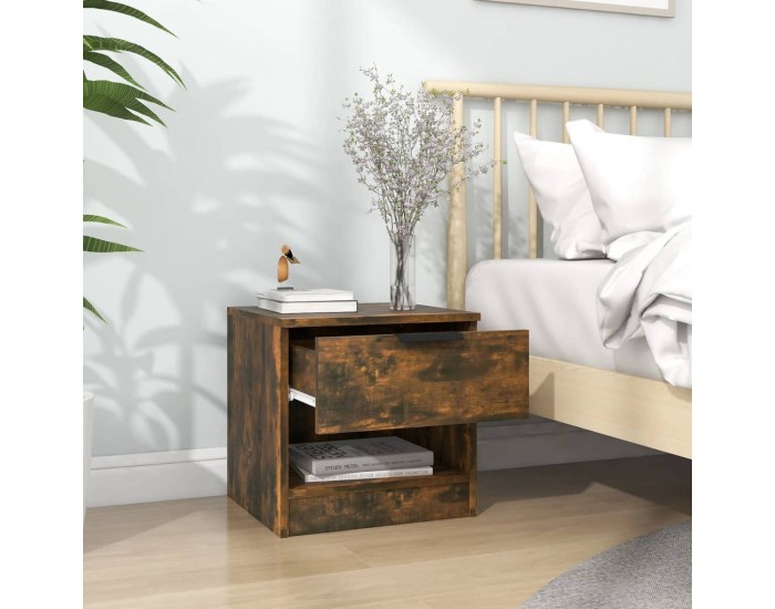 Sonata H Нощно шкафче, опушен дъб, инженерно дърво