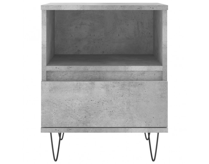 Sonata H Нощно шкафче бетонно сиво 40x35x50 см инженерно дърво