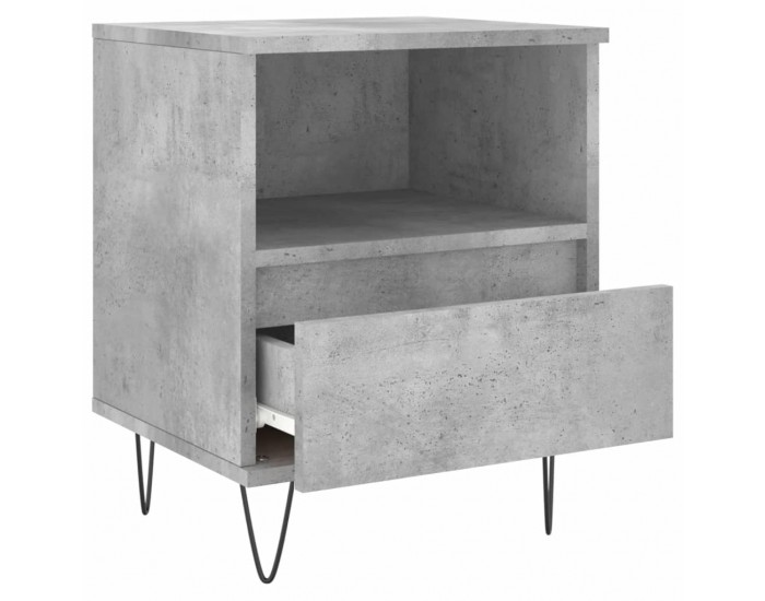 Sonata H Нощно шкафче бетонно сиво 40x35x50 см инженерно дърво