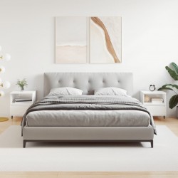 Sonata H Нощни шкафчета, 2 бр, бял гланц, 40x35x50 см, инженерно дърво - Нощни шкафчета