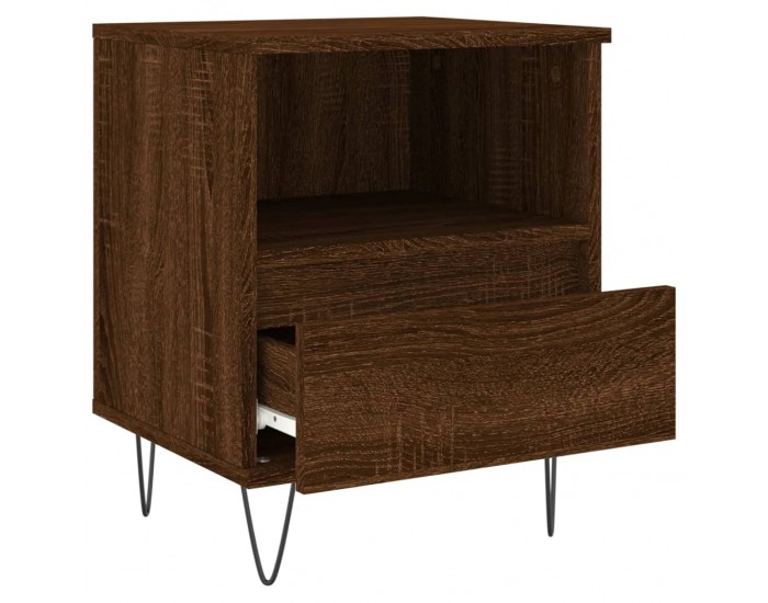Sonata H Нощни шкафчета 2 бр кафяв дъб 40x35x50 см инженерно дърво